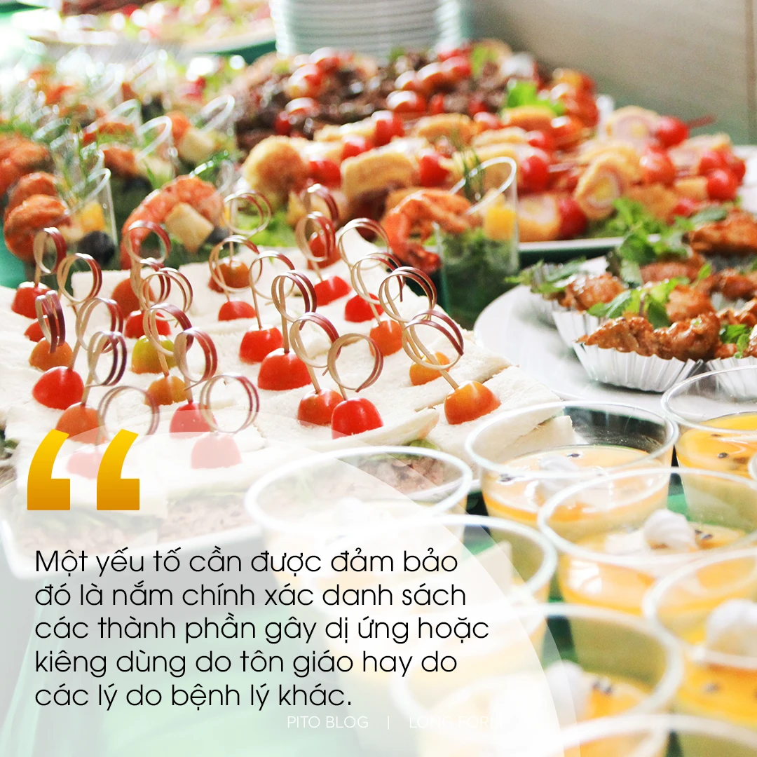 Lưu ý khi đặt Finger Food