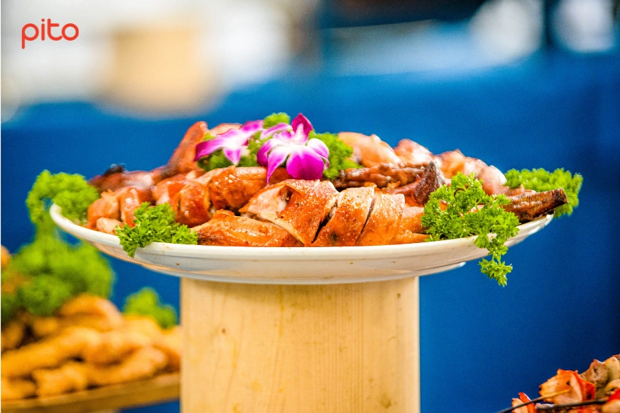Ga-quay-banh-bao-PITO Gà quay bánh bao PITO