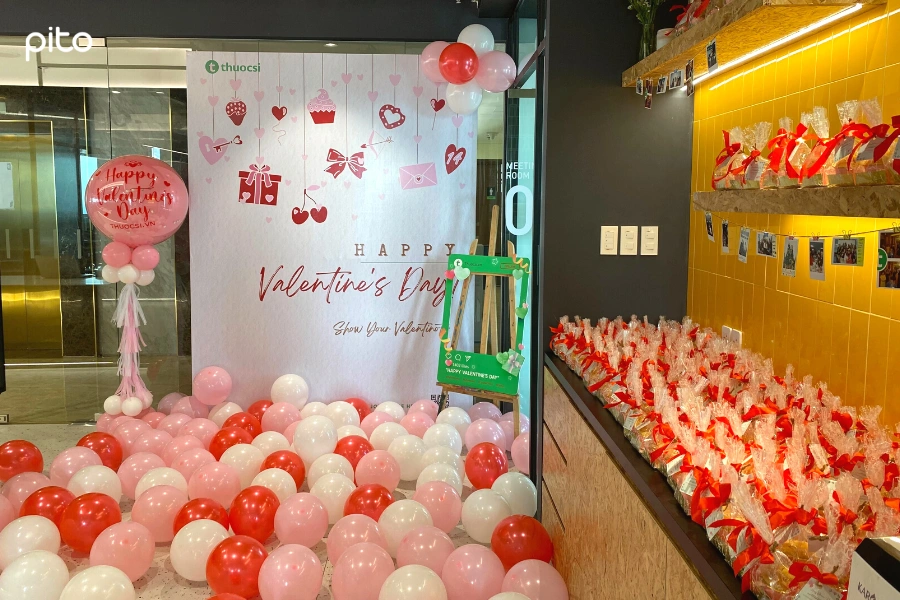 Trang trí Valentine cho công ty - PITO