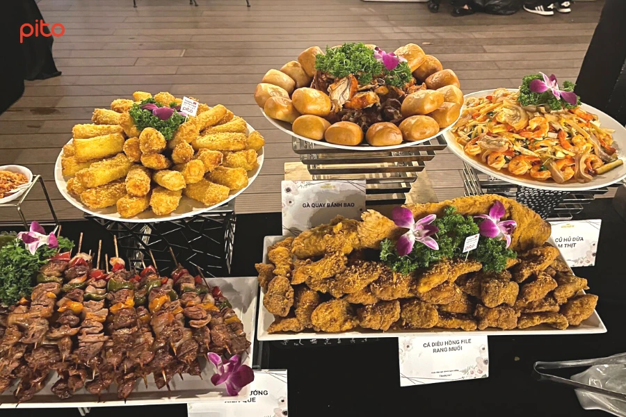 Món chính trong thực đơn Buffet - PITO