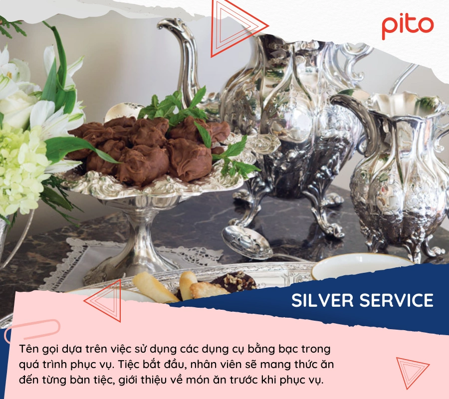 Tiệc bàn kiểu bạc - Silver service