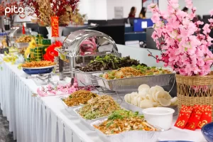 Đặt tiệc Buffet, tiệc mặn, tiệc trưa cho công ty