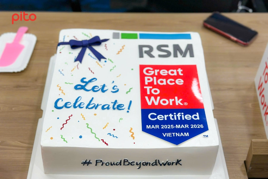 Bánh kem được PITO thiết kế riêng cho RSM