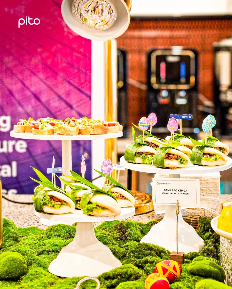 Tiệc finger food concept phục sinh