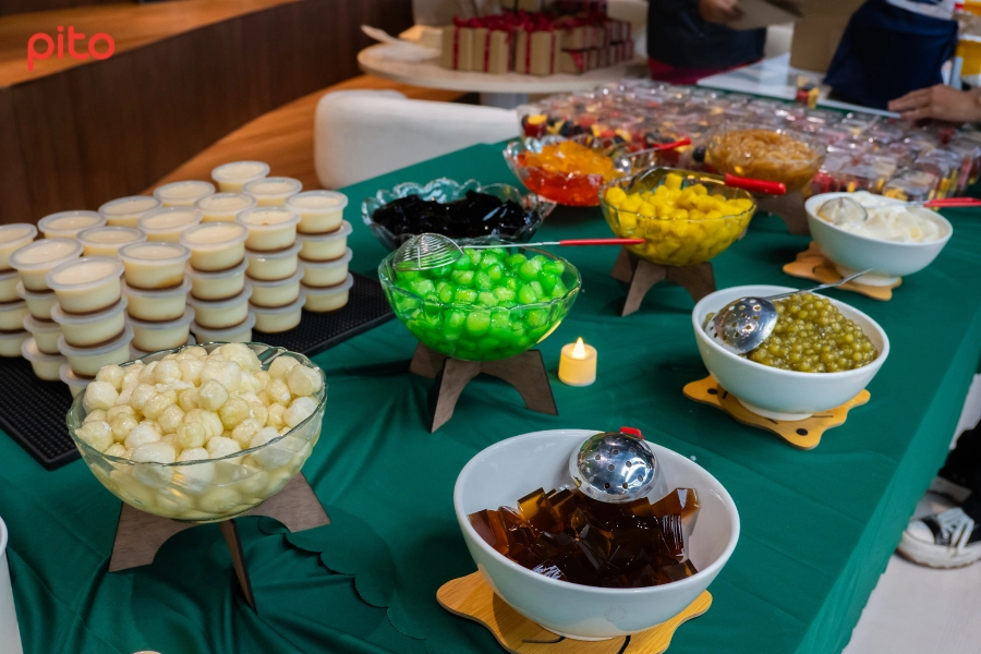 Topping trà sữa ngập tràn