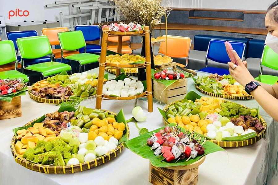 Bánh quê ngọt ngào tại văn phòng