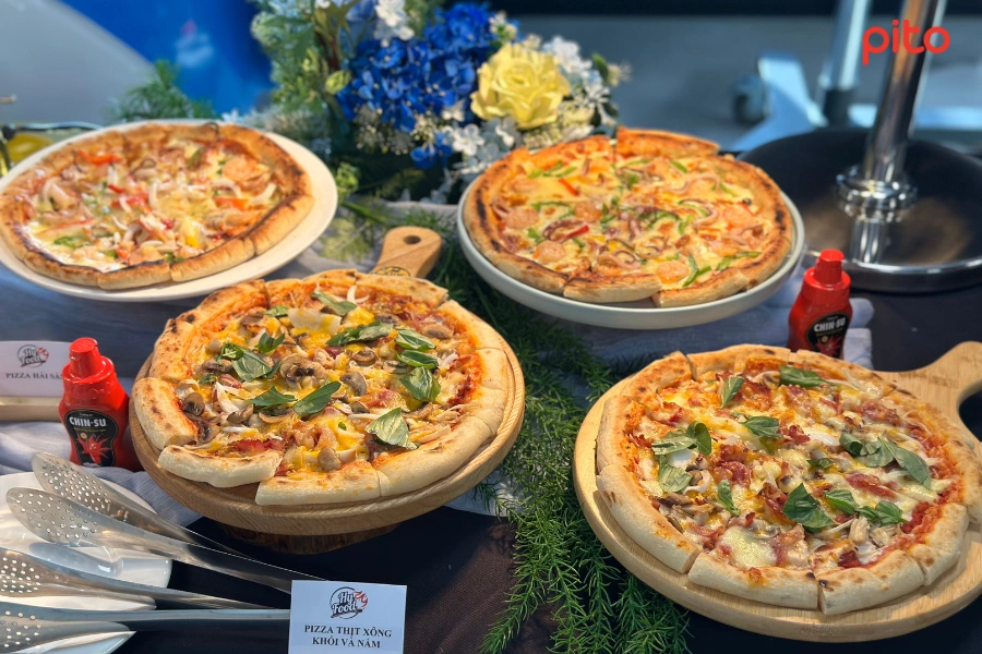 Pizza đa dạng các hương vị