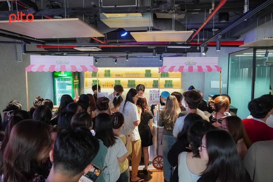 Xe kem lưu động tại văn phòng