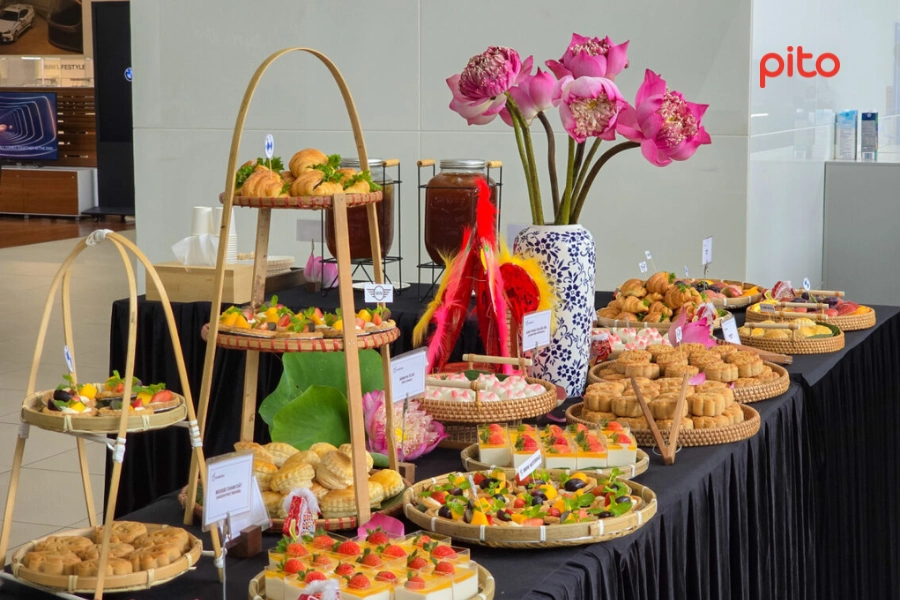 Tiệc tea break trung thu đẹp mắt và ngon miệng cho doanh nghiệp