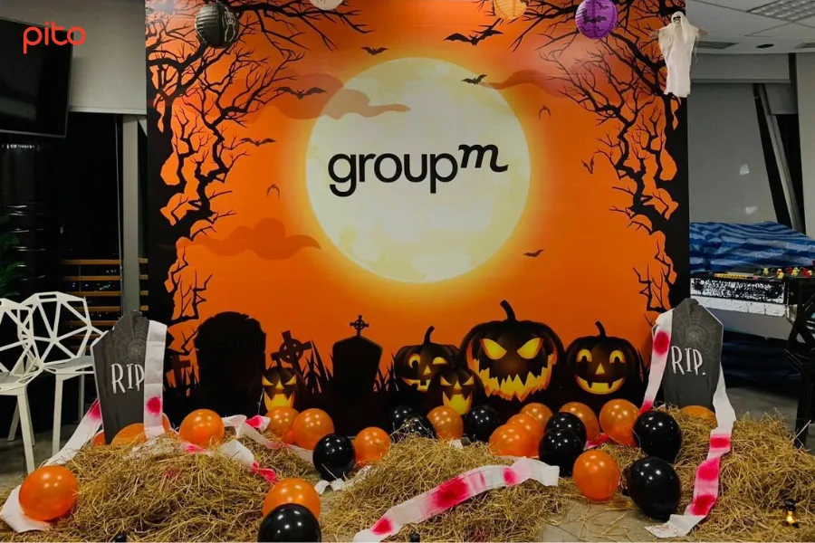 Backdrop-Halloween Halloween tại văn phòng