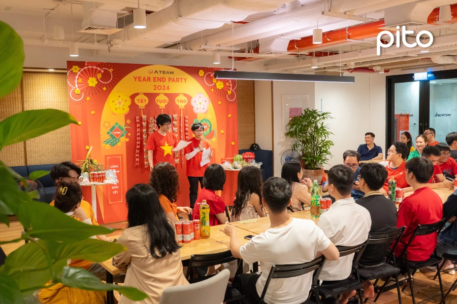 tiec-buffet-tat-nien-am-cung-tai-vab-phong Tiệc tất niên ấm cúng tại văn phòng ATEAM