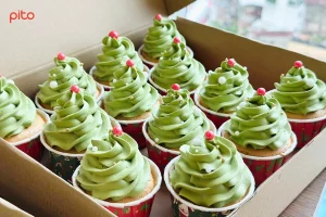 Bánh cupcake cây thông