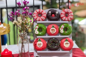 Bánh donut giáng sinh