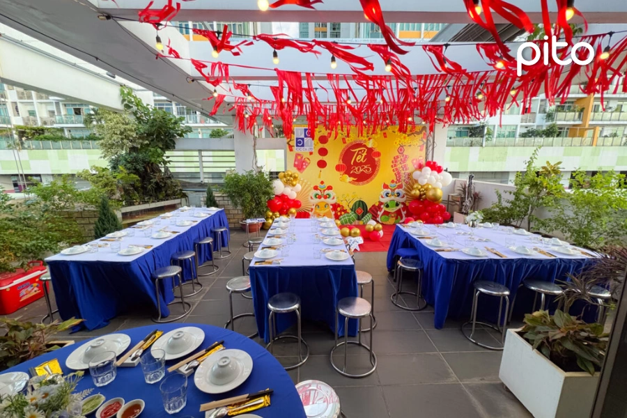 Không gian tiệc tất niên