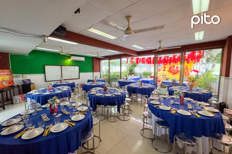 Toàn cảnh không gian bàn tiệc của ICIC