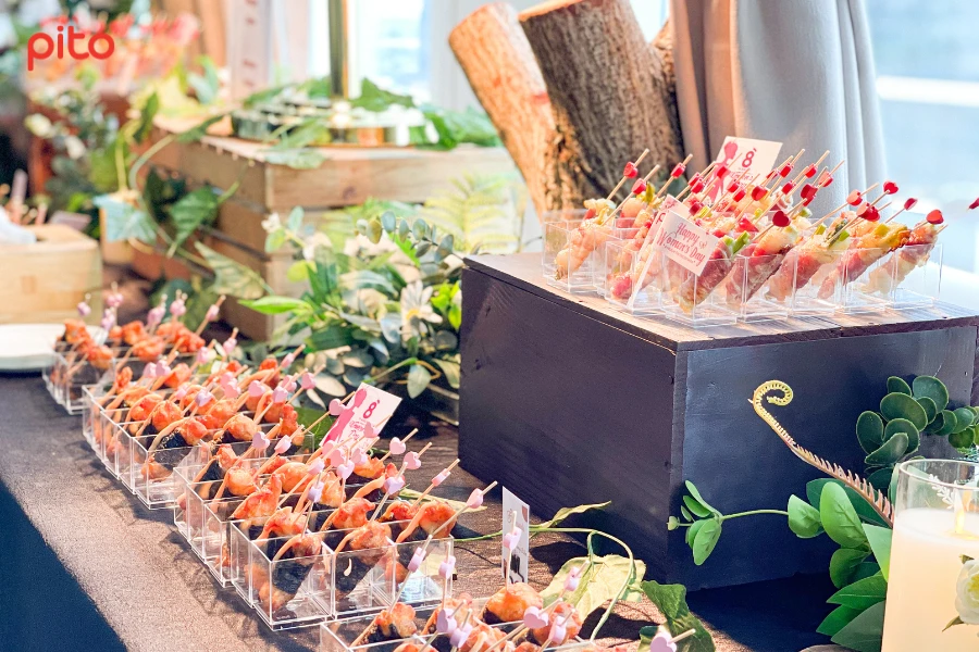 Món ăn tiệc 8/3 của shiseido